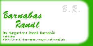 barnabas randl business card